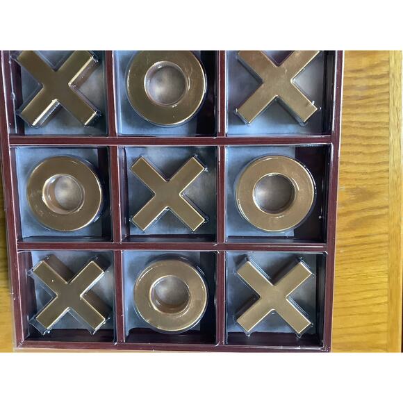 Heritage Collection Tic Tac Toe Play Set Wooden 11Pc  NIB - Picture 2 of 5